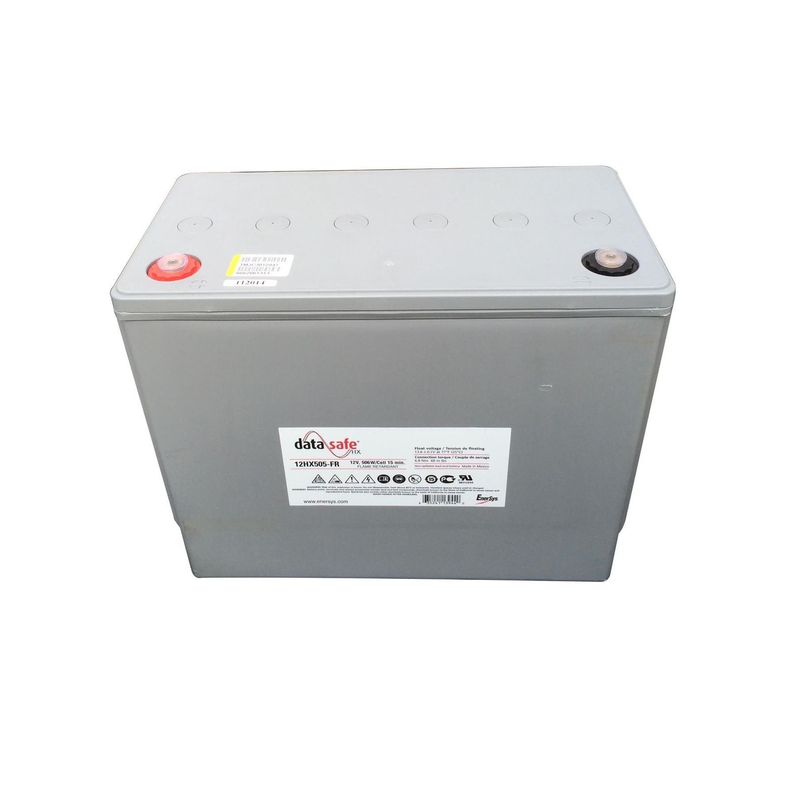 Batteries LEADCALCIUM EnerSys DataSafe 12HX505FR